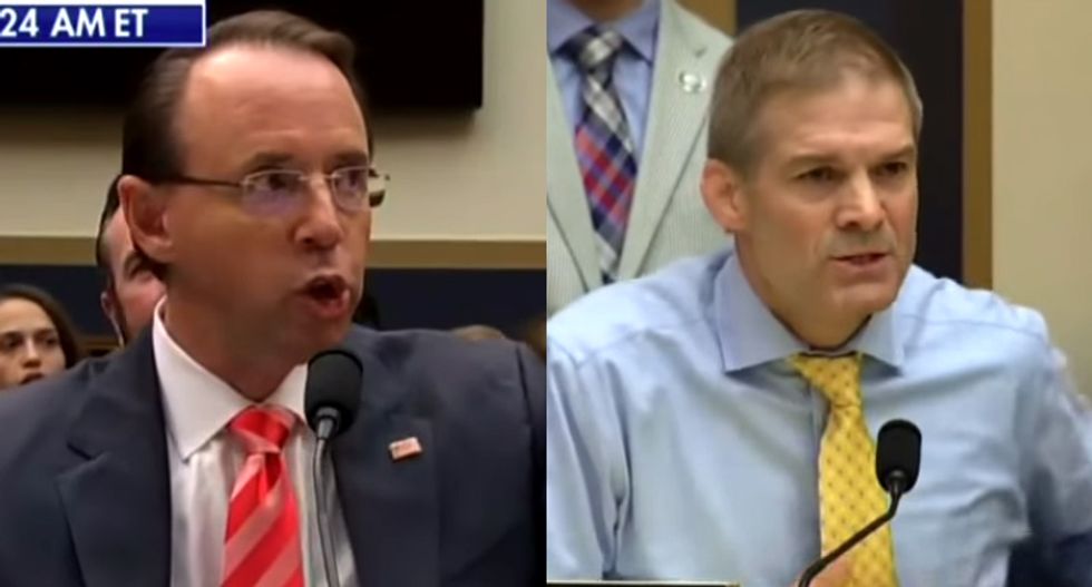 Right-wing Congressmen file articles of impeachment against Deputy Attorney General Rod Rosenstein