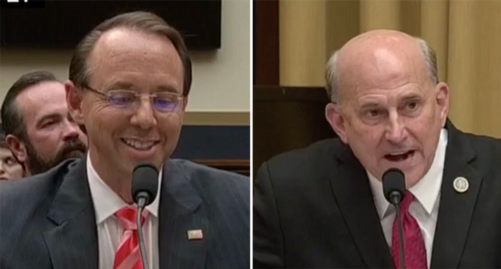 'I thought you were asking me questions': Laughing Rosenstein smacks down Gohmert after FISA warrant rant
