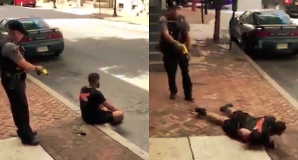 WATCH: Pennsylvania cop uses a stun gun on a black man who was complying with his orders