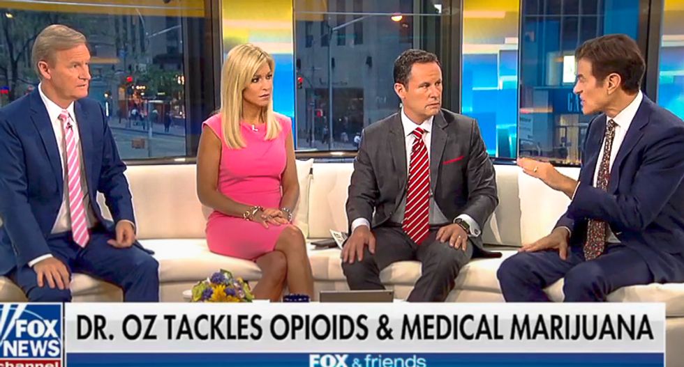 'Wow': Dr. Oz leaves Fox & Friends horror-struck by springing pro-marijuana rant as segment ends