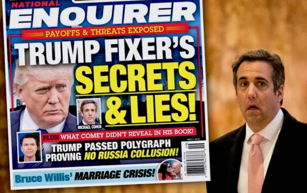 Trump-allied tabloid just torched Michael Cohen on the cover -- is he out of Trumpworld?