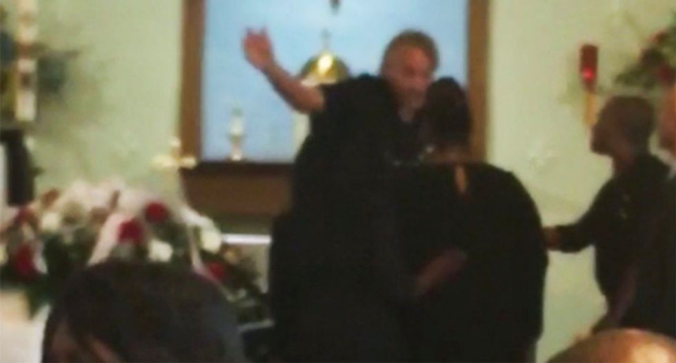 WATCH: Raging Maryland priest boots grieving black family out of funeral for chalice mishap -- then calls the cops