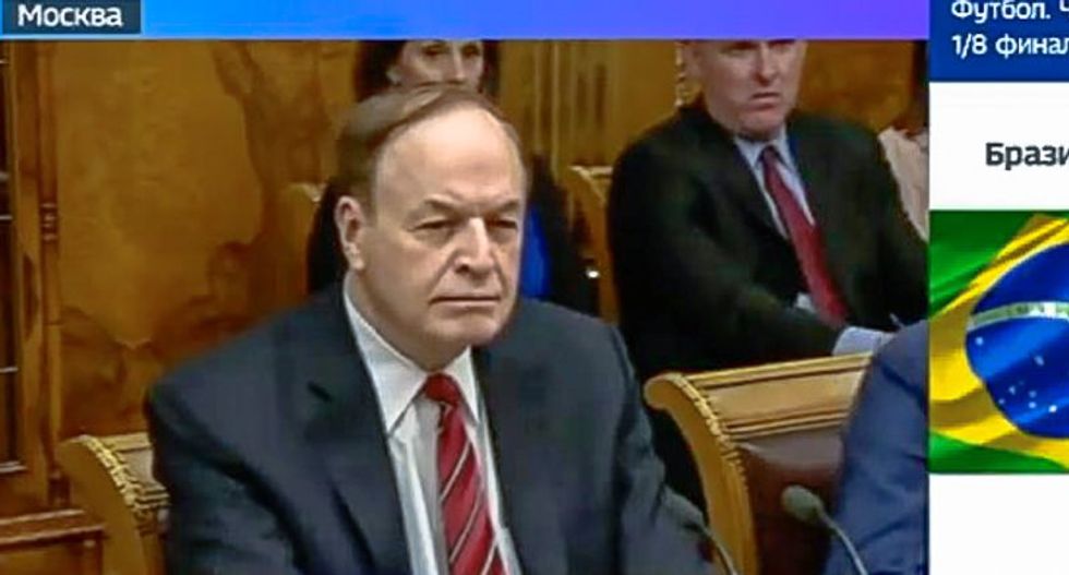 'Happy Independence Day': Analyst busts GOP senator on Russian TV consorting with grandson of Stalin confidante