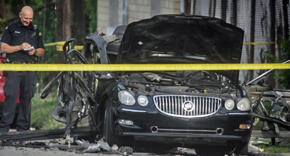 Dayton Police bomb squad called out after couple blow up their car loaded with fireworks