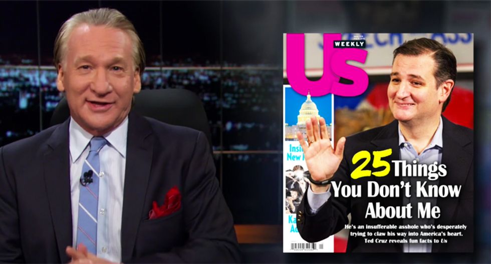 Watch Bill Maher's hilarious fun facts you need to know about Ted 'F*ckface' Cruz