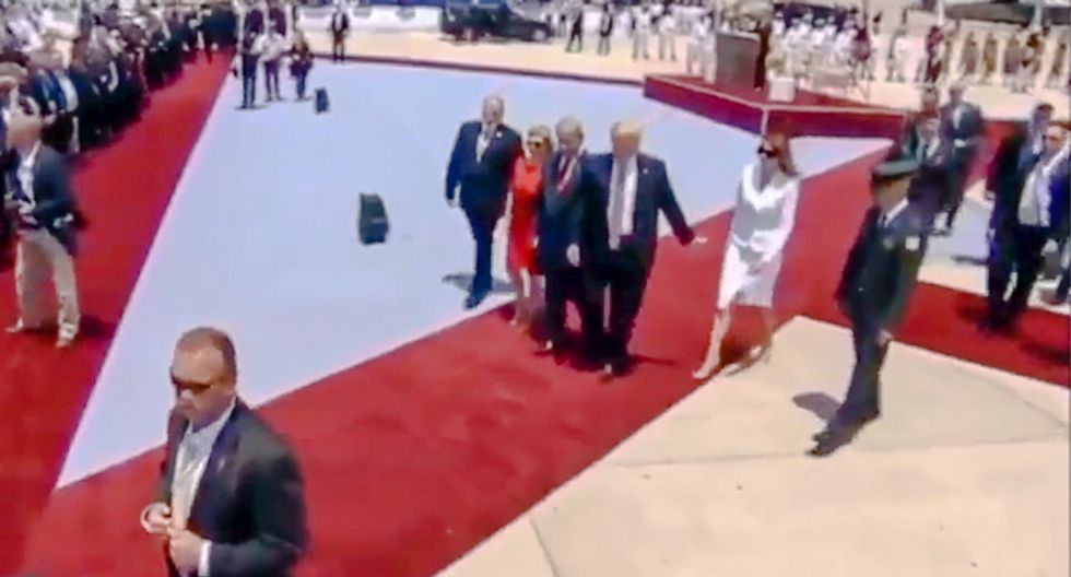 Video shows Melania slapping Trump's hand away as he tries to touch her on tarmac in Israel