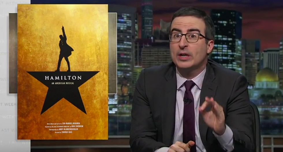 John Oliver lets 'Hamilton' creator Lin-Manuel Miranda rap on how hedge funds are f*cking over Puerto Rico