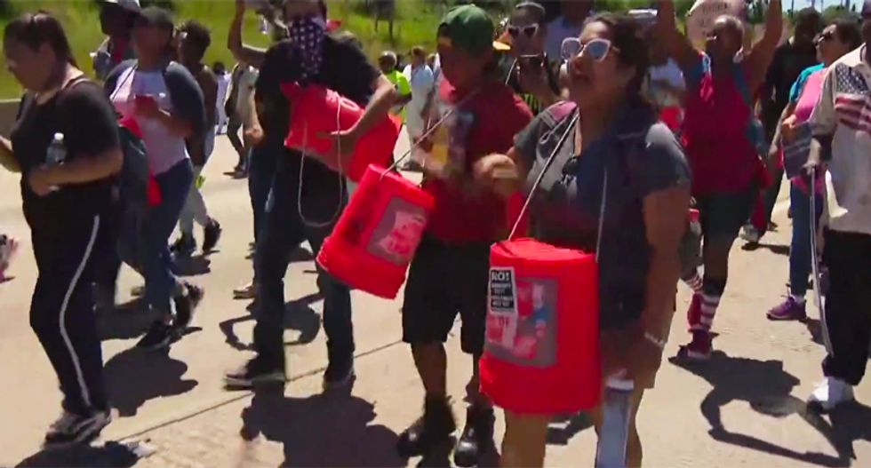 Anti-violence protesters shut down major freeway in Chicago