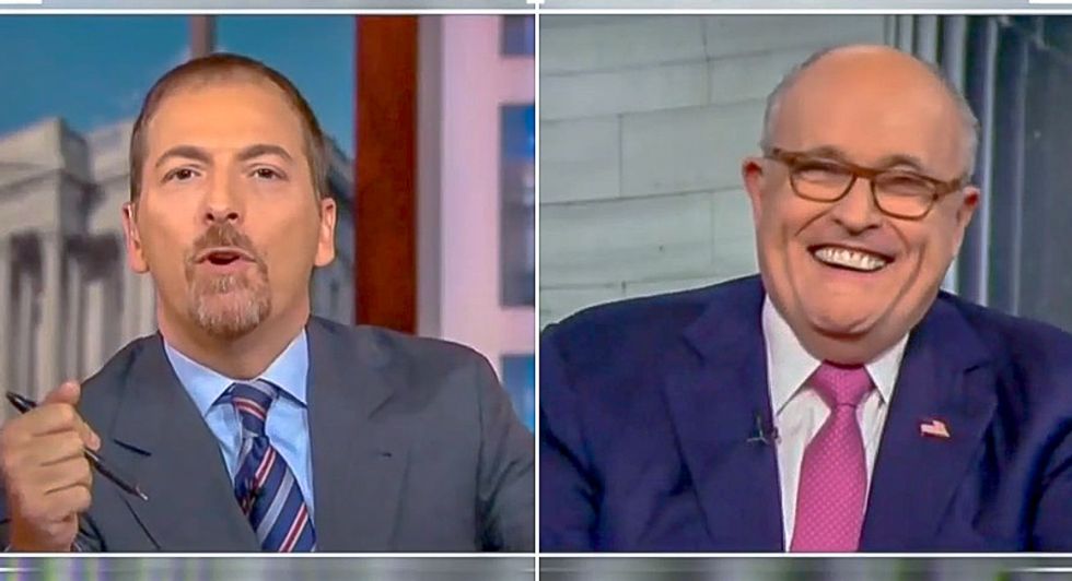 Chuck Todd corners Giuliani: Trump isn't afraid to sit down with Putin so 'why is he afraid' of Mueller?