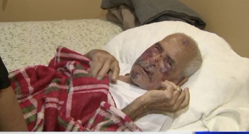 Woman beats 92-year-old man with a brick and tells him to 'go back to your country'