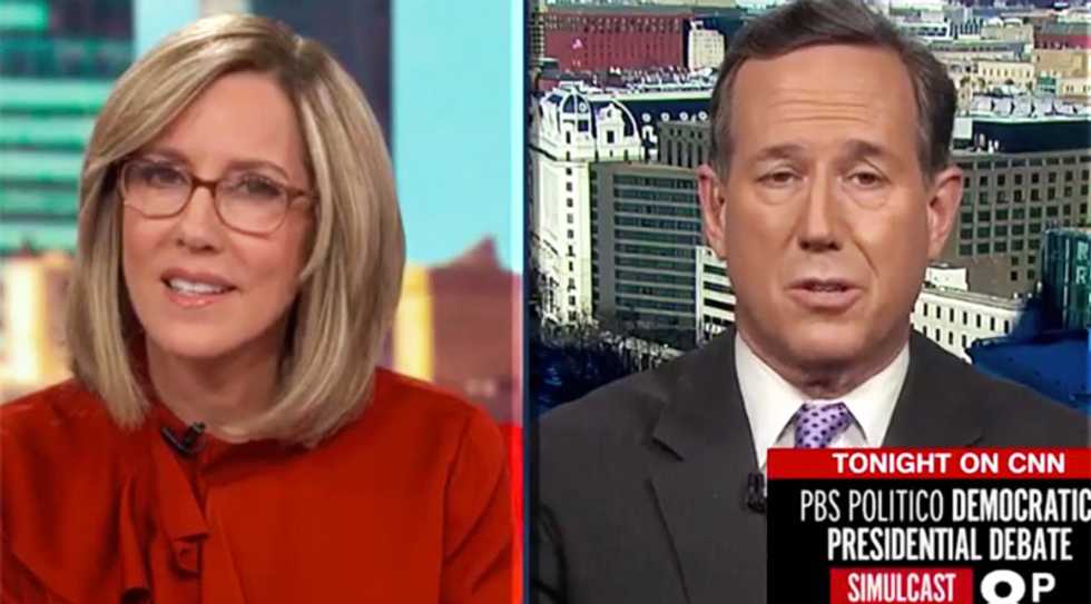 Rick Santorum put on the spot as he’s asked to defend GOP lawmaker comparing Trump to Jesus