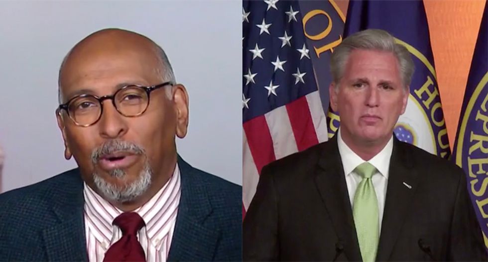 ‘I almost fell out of my chair’: Ex-RNC chair laughs at Kevin McCarthy for being unable to stand up to Trump