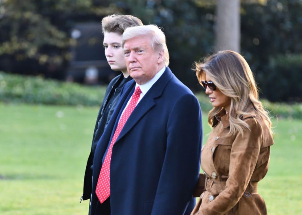 Melania Trump facing calls to condemn her husband after he invokes Barron’s name during rally tirade