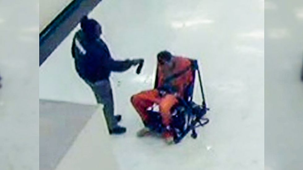 Georgia prison guard fired for strapping inmate to chair and pepper spraying him