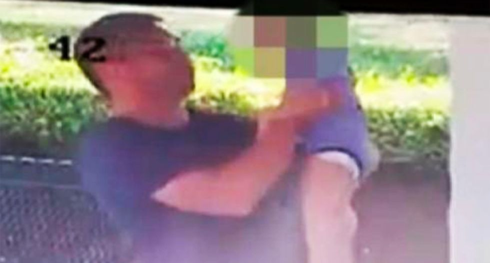 WATCH: California man arrested for swinging toddler like a club to violently bludgeon child's mother