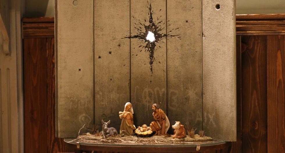 Banksy unveils ‘Scar of Bethlehem’ nativity scene in the occupied West Bank
