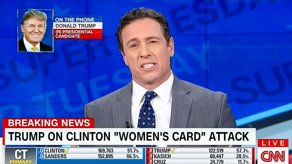 Chris Cuomo flays Trump for 'woman card' attack: 'How do you call someone out for being a woman?'