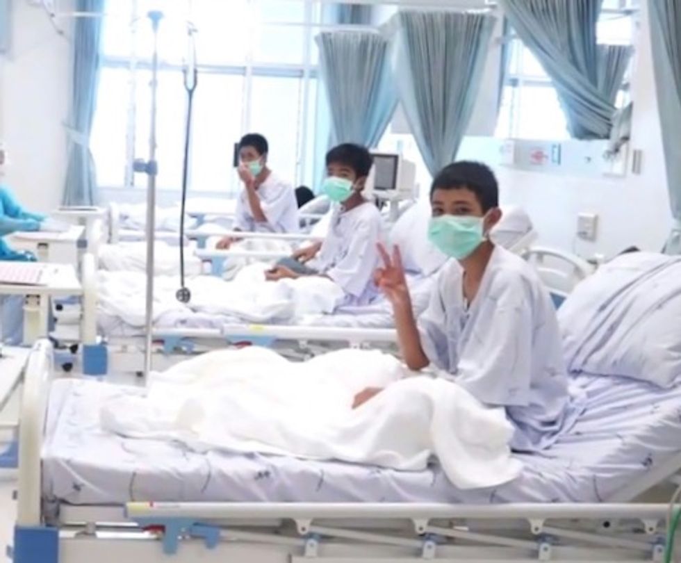 Thai boys were sedated and stretchered from cave in dramatic rescue