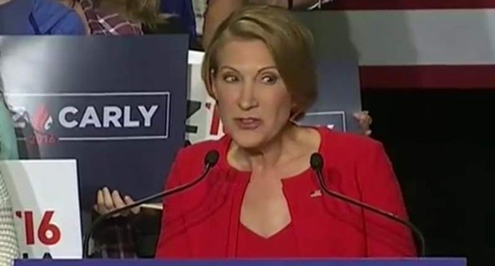 Twitter tees off on Fiorina joining Cruz -- and her singing: 'Every plant in my house just died'