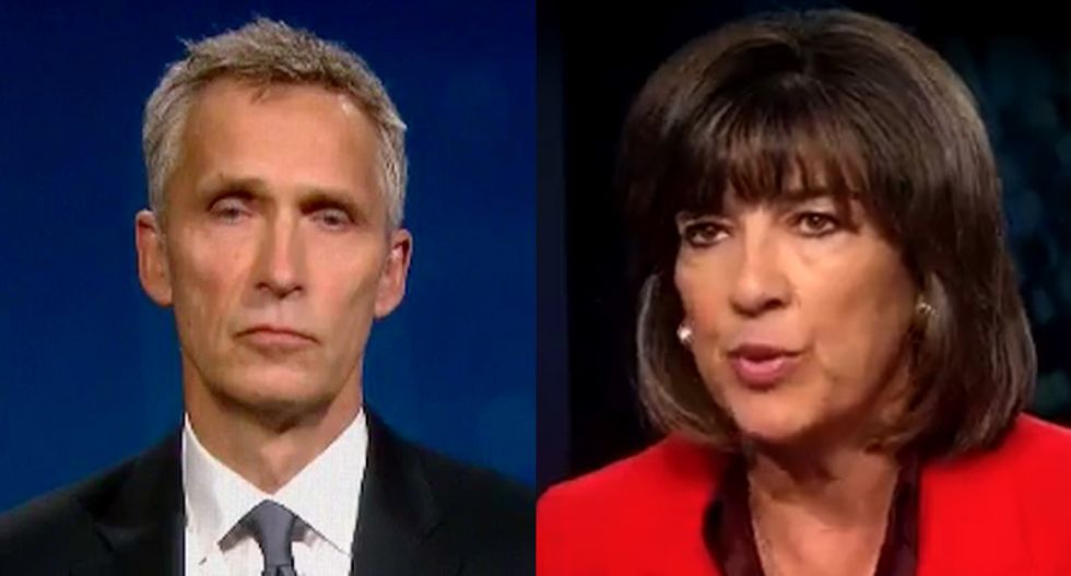 WATCH: CNN's Christiane Amanpour corners NATO secretary on Trump military pledge: 'I want a clear answer'
