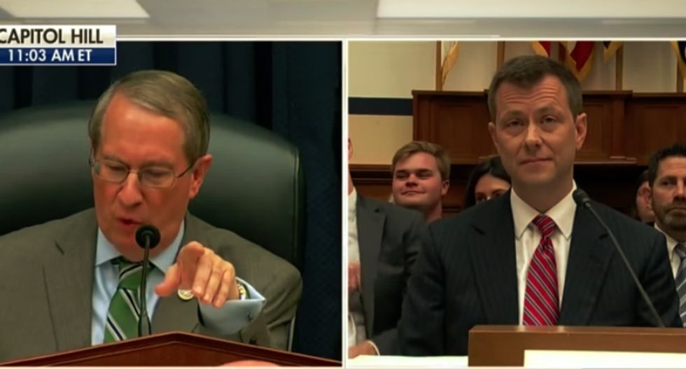 Watch the House's Peter Strzok hearing descend into chaos after Trey Gowdy's very first question