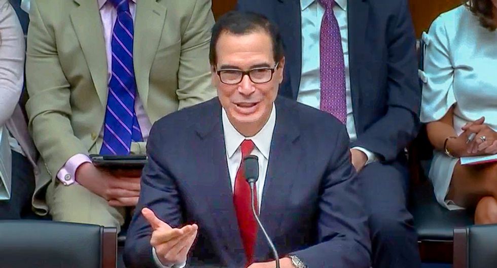 'I'm stable': Mnuchin nervously cracks joke after lawmaker sears Trump for claiming to be a 'stable genius'