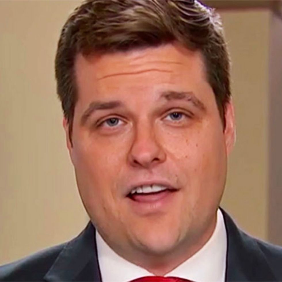 'Dork' Matt Gaetz goes down in flames after comparing Donald Trump to Chuck Norris