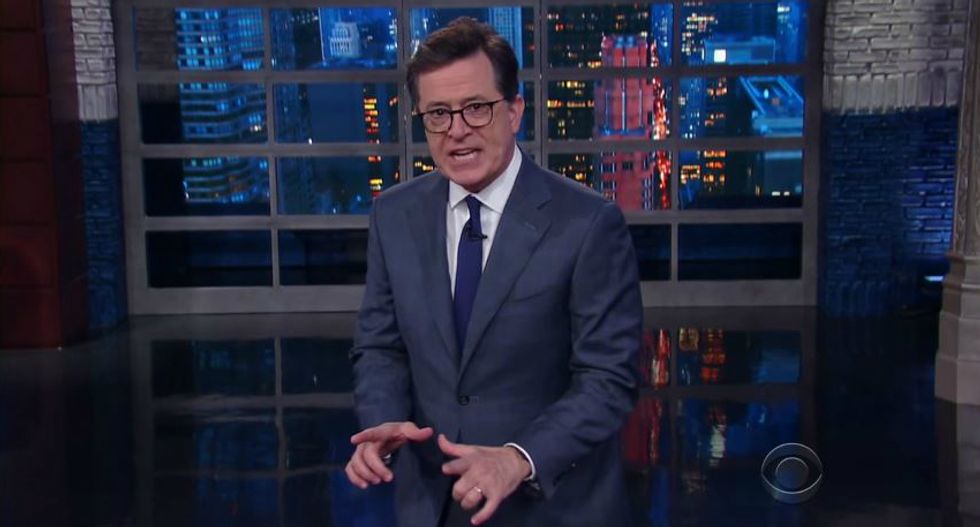 'What a jerk': Colbert brutally mocks Trump's NATO speech that had other world leaders ignoring him