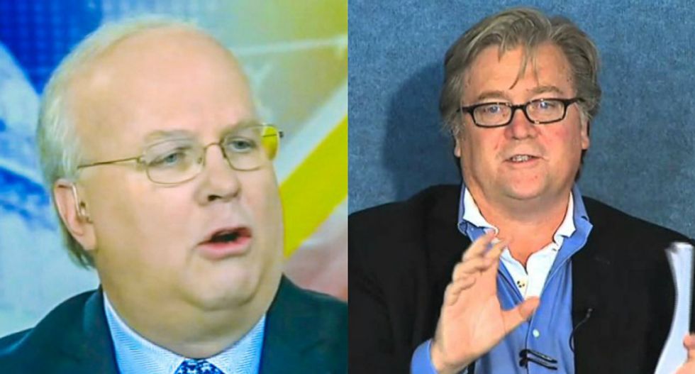 Karl Rove destroys Steve Bannon: He showed up looking like 'a scruffy out-of-work homeless guy'