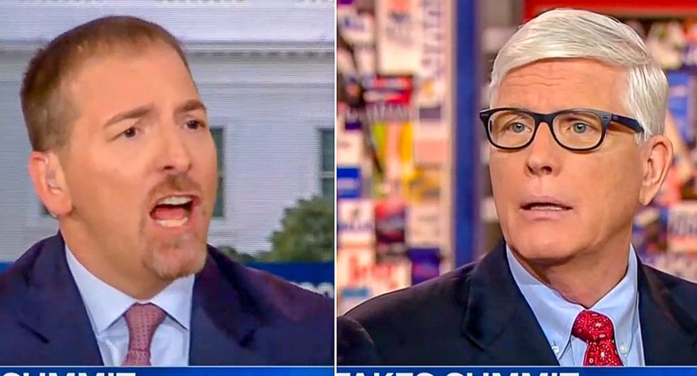 'I'm tired of that': Chuck Todd finally shuts down Hugh Hewitt for saying the media lies about Trump and Russia