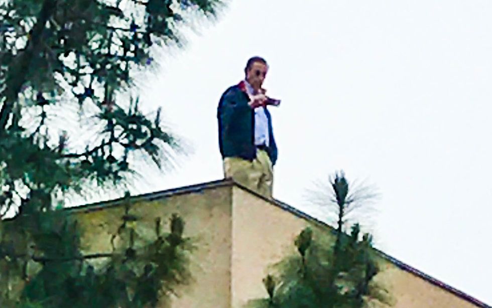 Endangered GOP lawmaker Darrell Issa hides out on roof while avoiding angry constituents
