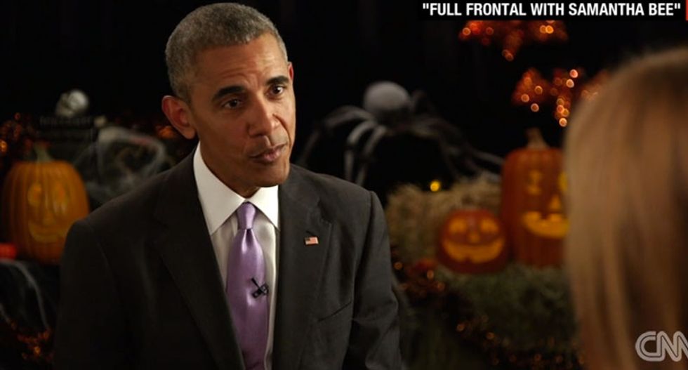 'When you retire, will you tell Trump he was right about Kenya?' Watch Sam Bee's hilarious Obama interview