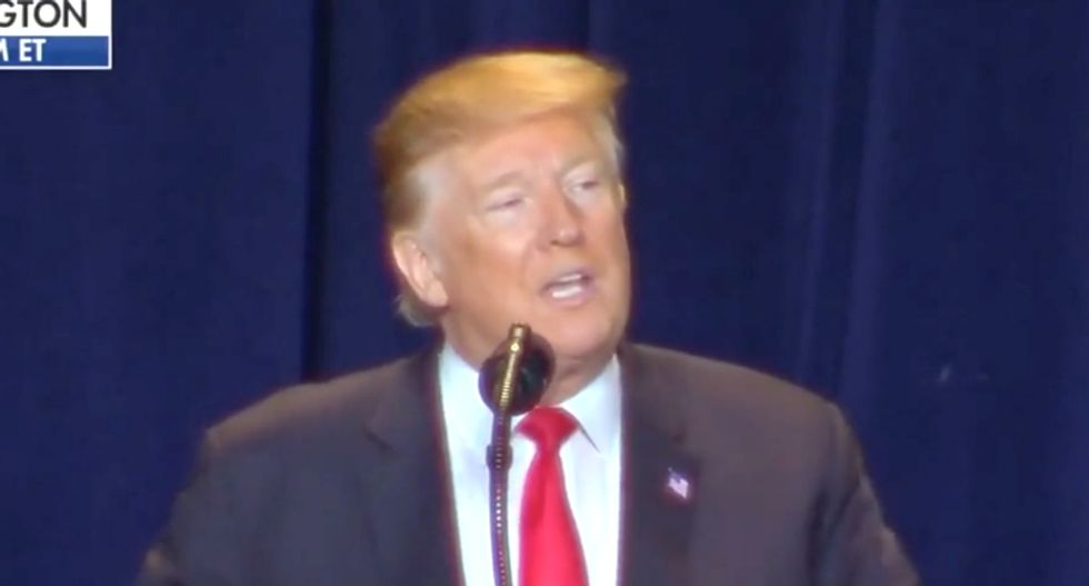 Trump credits the faithful for the 'abolition of civil rights' at National Prayer Breakfast