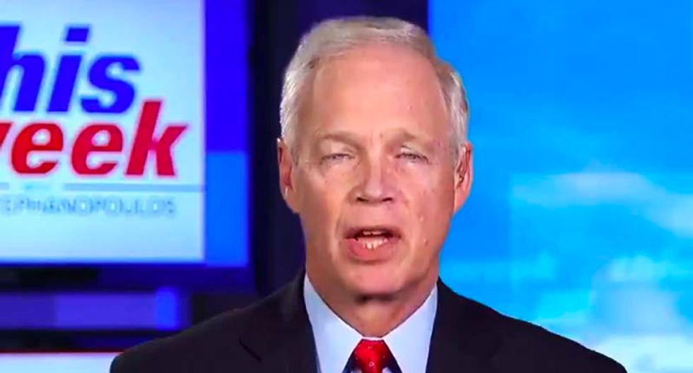 Ron Johnson lowers himself to repeating Trump lies after being confronted with damning new Ukraine emails