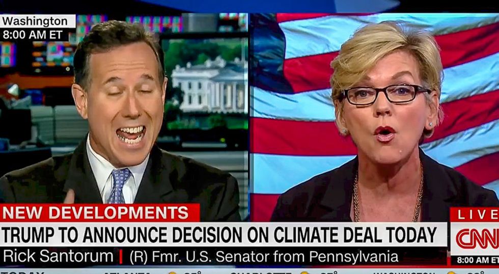 Rick Santorum stuns CNN panel while mansplaining renewable energy: The Sun is not 'reliable' or 'consistent'
