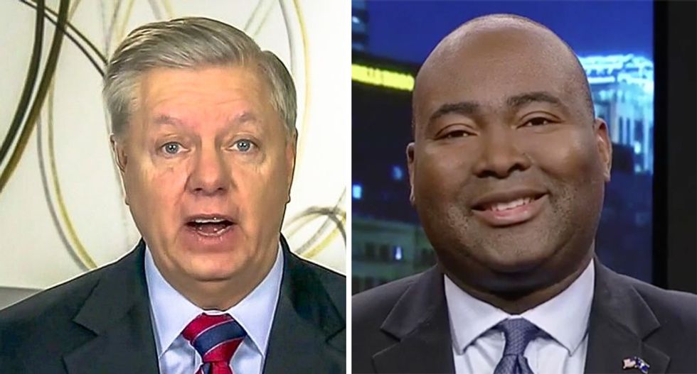 'Would be so wild if Harrison pulled this off!': Democratic challenger pulls ahead of Lindsey Graham