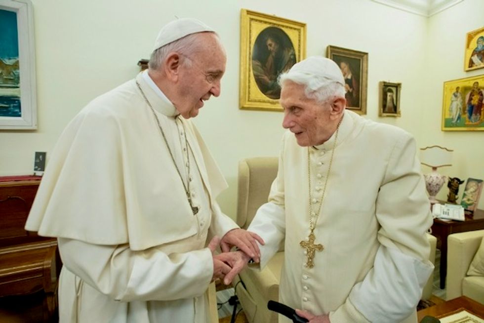 Ex-pope Benedict rejects opening up priesthood to married men