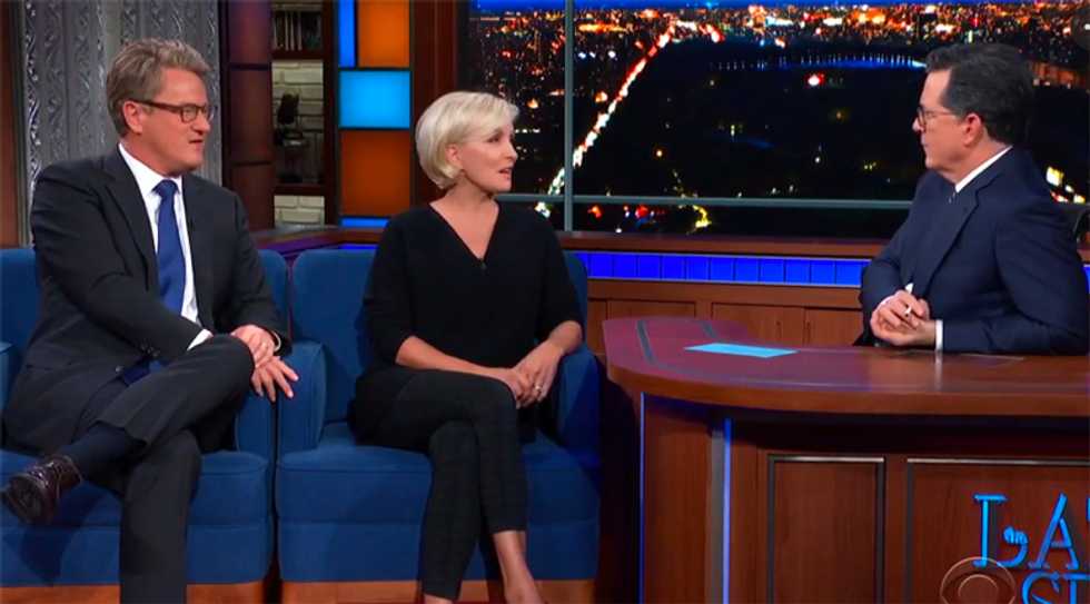 MSNBC's Joe Scarborough slams GOP for selling their souls to Trump in Colbert interview