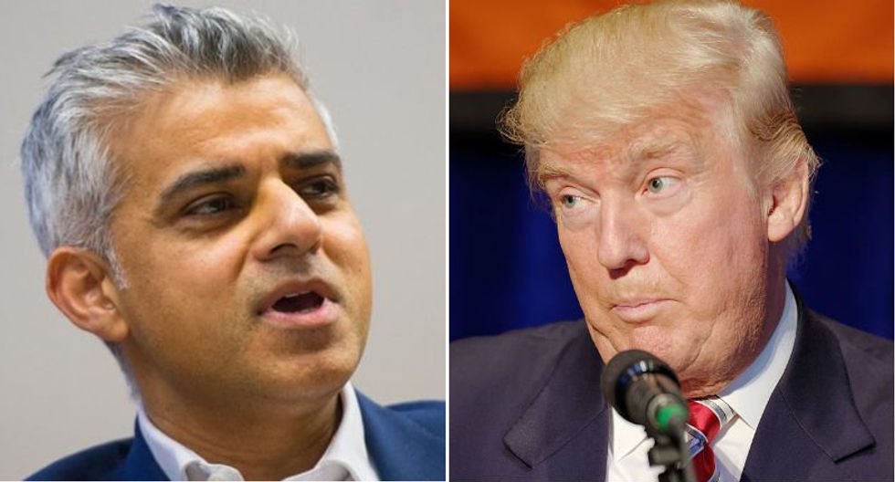 Trump took London's Muslim mayor's 'no reason to be alarmed' statement out of context in Twitter attack