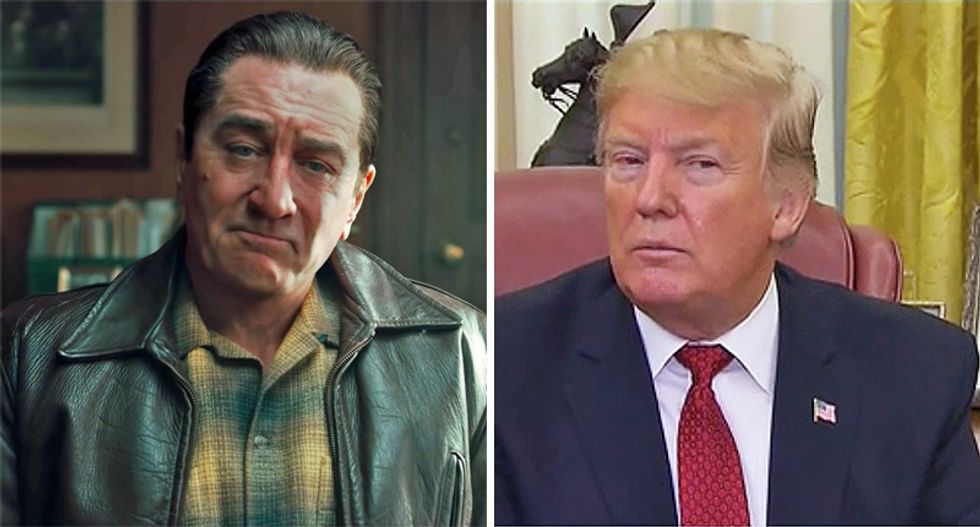 'Do you paint houses, too?' Nancy Pelosi suggests Trump is a mobster with line from The Irishman
