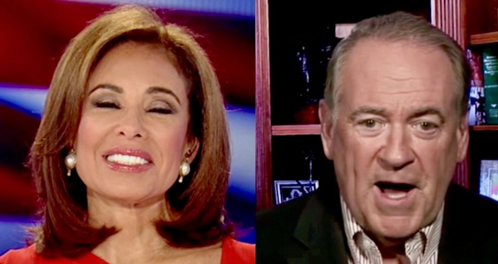 Mike Huckabee mocks Dan Coats' apology with Jeanine Pirro on Fox News: 'I want to know what caliber gun was being held to his head'