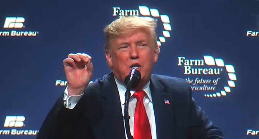 Farmers refuse to cheer for Trump as he lies that he's fighting for them to keep their land
