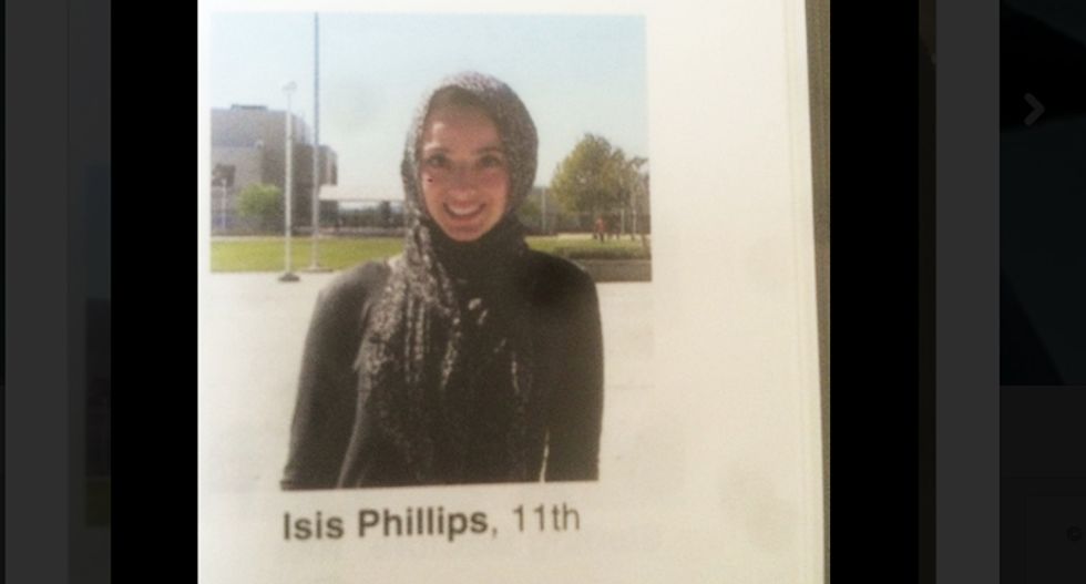 California high school claims Muslim student identified as 'Isis' in yearbook was a 'misprint'