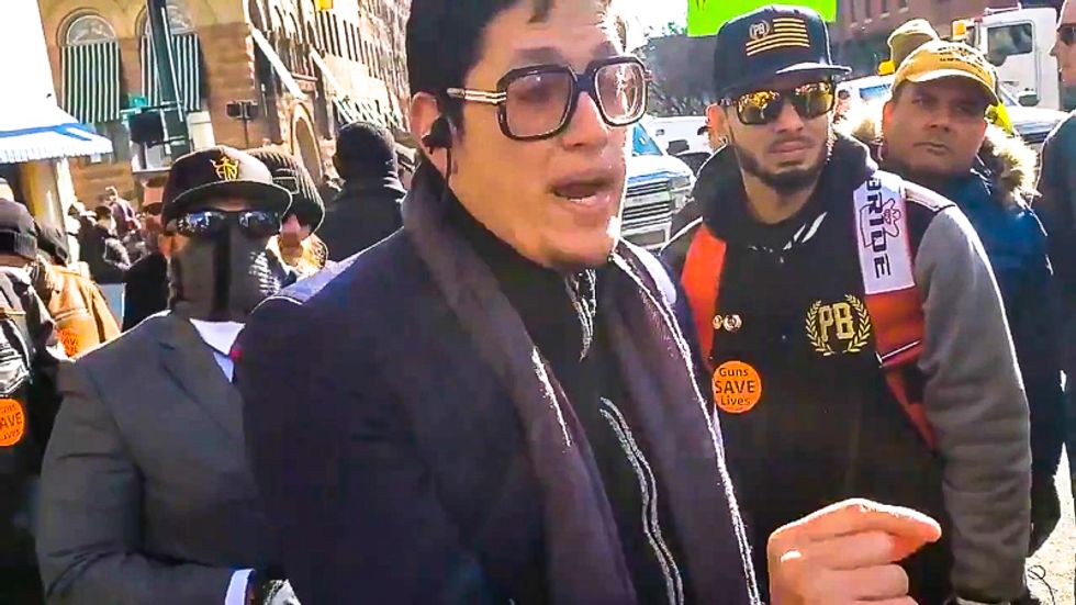 White nationalist speaker heckled for denying Holocaust at Virginia gun march: 'You are literally a neo-Nazi'