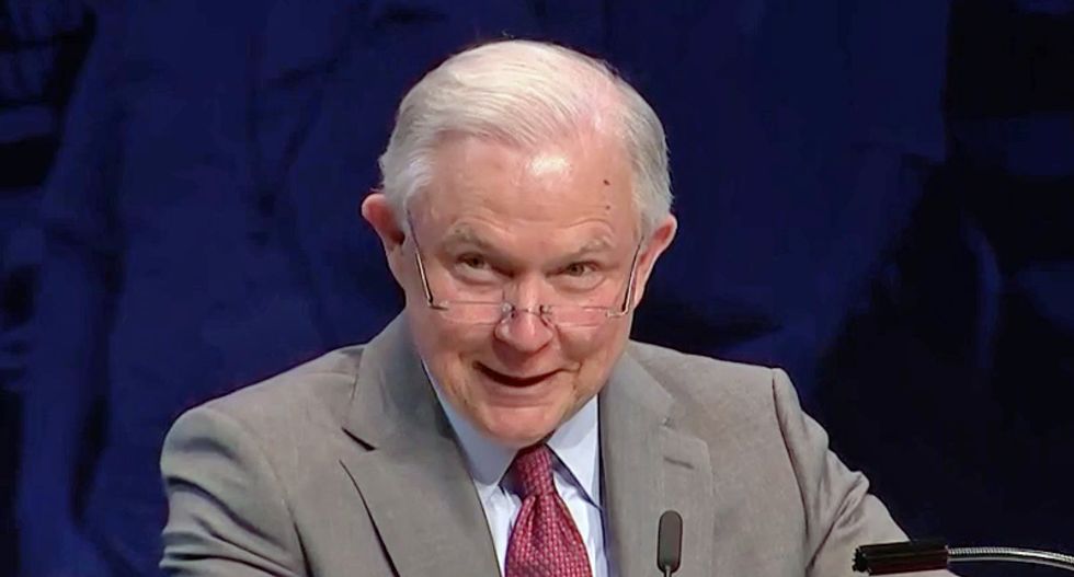 WATCH: Attorney General Jeff Sessions joins ‘lock her up’ chant at rally for GOP teenagers