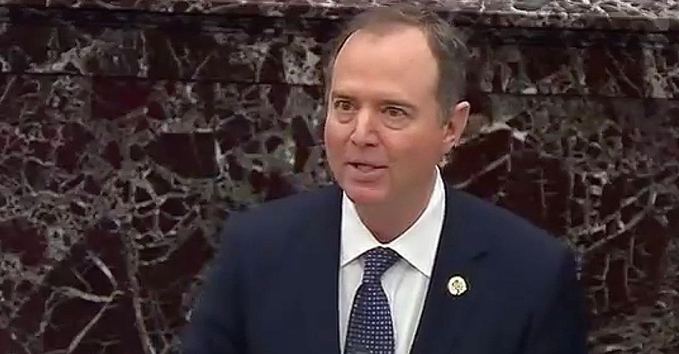 ‘So we don’t have to fight Russia over here’: Adam Schiff delivers powerful statement to senators in Trump impeachment trial