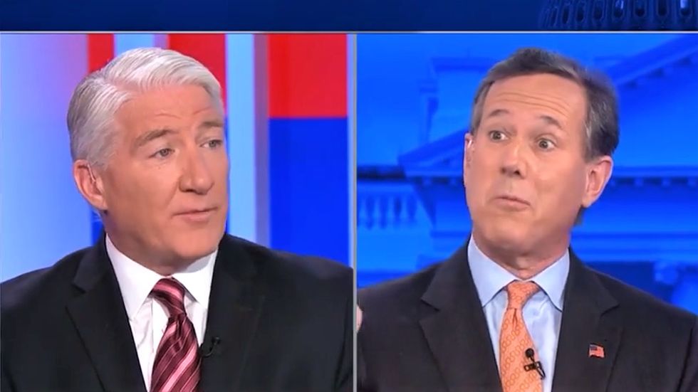 Rick Santorum flails wildly after CNN panel busts him for excusing Trump's misconduct
