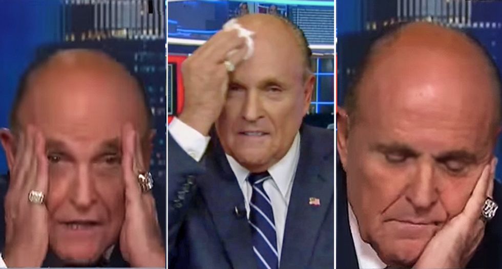 MSNBC's Morning Joe rolls Giuliani's 'greatest hits package of being cognitively impaired' after Rudy questions Biden's wits
