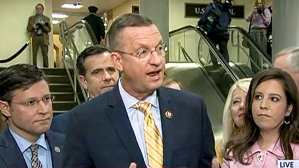 Doug Collins whines to reporters: It's not fair that everybody believes John Bolton over Donald Trump