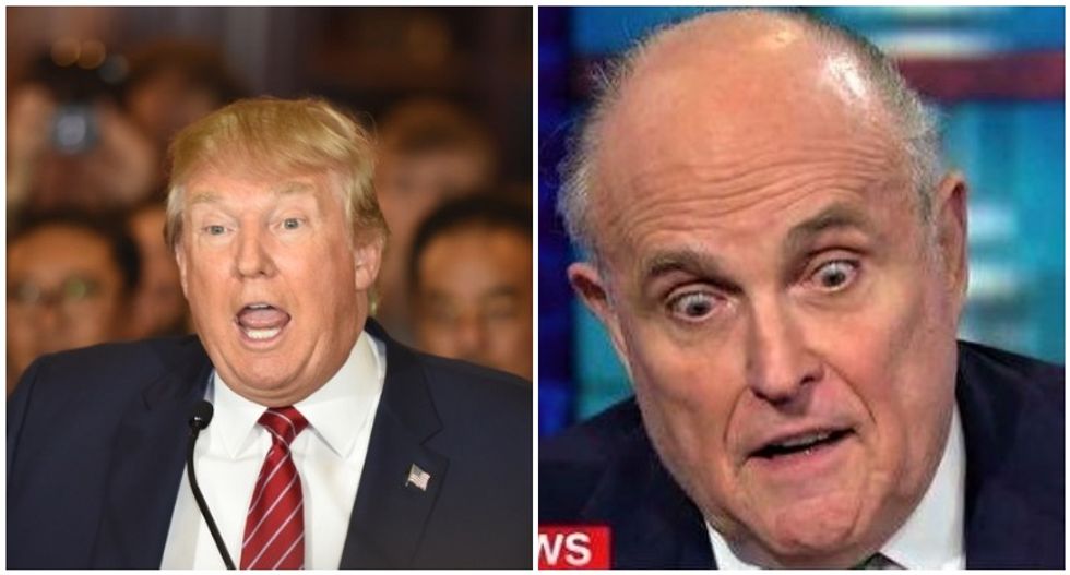 Trump uncorks bizarre defense of Rudy Giuliani: 'He looks for corruption wherever he goes'